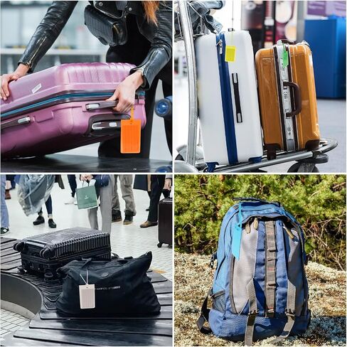 10 Pack Luggage Tags for Suitcases Travel Essentials Luggage Accessories in Saudi Arabia