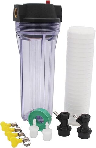 Filter Pro Kit Single Stage 10" Fit 1/4"(6mm) Inner Diameter Hose 1 Reinforced Washable Filter in Saudi Arabia