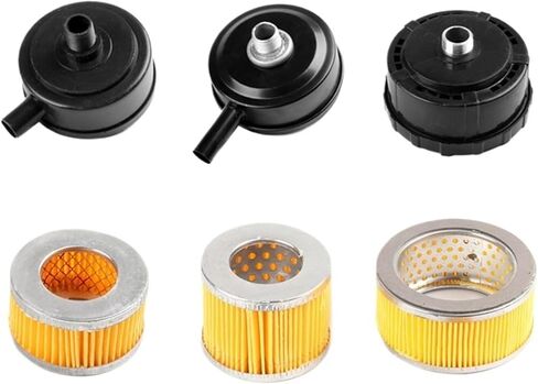 1pc Air Compressor Parts Intake Filter Noise Muffler Silencer Filter Element Thread Plastic/Metal Case(25mm Plastic) in Saudi Arabia