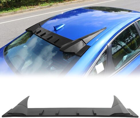 Rear Roof Spoiler, Compatible with 2022-2025 Honda Civic 11th Gen 4-Door Sedan(Not Fit Hatchback), ABS Plastic Type R Painted Gloss Black Car Window Top Spoiler Lip Wing in Kuwait