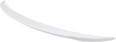 IKON MOTORSPORTS, Trunk Spoiler Compatible with 2017-2023 Tesla Model 3 Sedan 4-Door, IKON V Style Painted #PPSW White Water Pearl ABS Rear Wing Deck Lid in Saudi Arabia