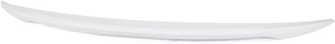 IKON MOTORSPORTS, Trunk Spoiler Compatible with 2017-2023 Tesla Model 3 Sedan 4-Door, IKON V Style Painted #PPSW White Water Pearl ABS Rear Wing Deck Lid in Saudi Arabia