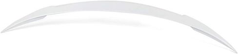 IKON MOTORSPORTS, Trunk Spoiler Compatible with 2017-2023 Tesla Model 3 Sedan 4-Door, IKON V Style Painted #PPSW White Water Pearl ABS Rear Wing Deck Lid in Saudi Arabia