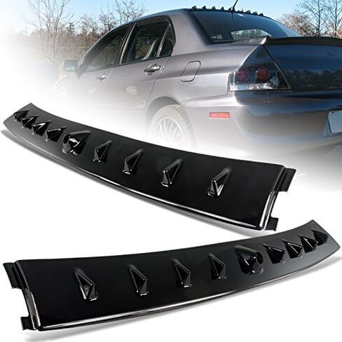 Glossy Black Vortex Shark Rear Roof Spoiler Wing Compatible with 2002-2007 Mitsubishi Lancer EVO, 2003 2004 2005 2006 in Saudi Arabia