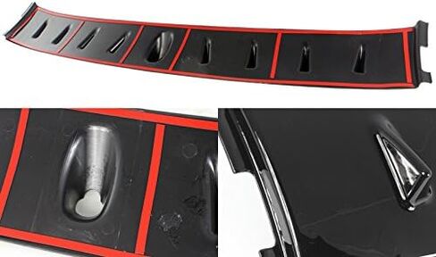 Glossy Black Vortex Shark Rear Roof Spoiler Wing Compatible with 2002-2007 Mitsubishi Lancer EVO, 2003 2004 2005 2006 in Saudi Arabia
