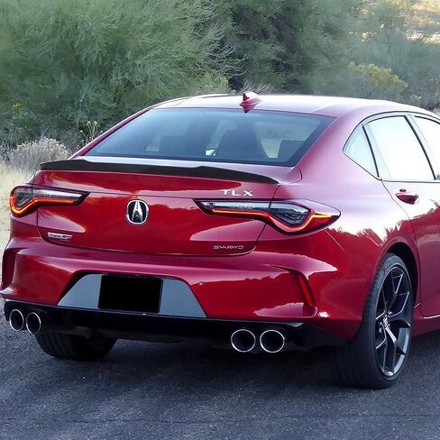 W-Power V-Style Rear Trunk Duckbill Spoiler Wing Compatible with 2021-2025 Acura TLX Sedan 2022 2023 (Pearl Black) in Saudi Arabia