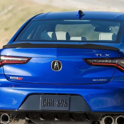 W-Power V-Style Rear Trunk Duckbill Spoiler Wing Compatible with 2021-2025 Acura TLX Sedan 2022 2023 (Pearl Black) in Saudi Arabia