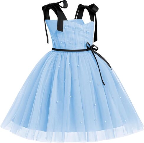 Toddler Girls Tulle Dress Spaghetti Strap Tutu Birthday Princess Pageant Party Dresses 9M-4Y in Saudi Arabia