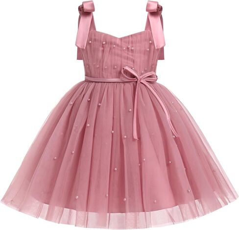 Toddler Girls Tulle Dress Spaghetti Strap Tutu Birthday Princess Pageant Party Dresses 9M-4Y in Kuwait