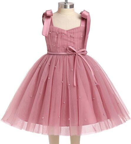 Toddler Girls Tulle Dress Spaghetti Strap Tutu Birthday Princess Pageant Party Dresses 9M-4Y in Kuwait