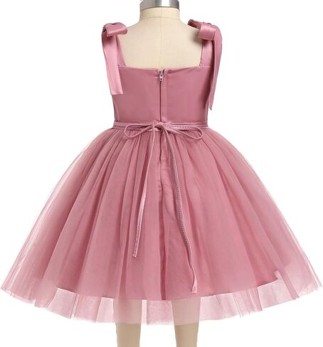 Toddler Girls Tulle Dress Spaghetti Strap Tutu Birthday Princess Pageant Party Dresses 9M-4Y in Kuwait
