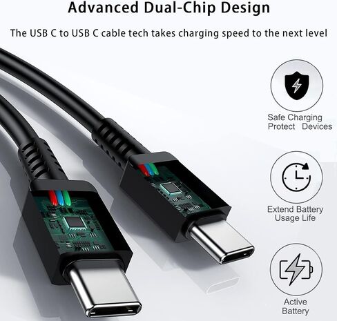 25W USB-C Charger Super-Fast-Charging Fit for Samsung Galaxy-Tab S9 FE+ Plus SM-X710/X716B, SM-X810/X816B, SM-X510/X516B,SM-X610/X616B Tablet Type C Power Adapter Charging Cord Cable 6.6FT Replacement in Kuwait