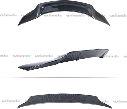 Rear Spoiler Compatible with 2015-2021 Benz W205 C-Class, R Style Duckbill Fits for C63 C160 C180 C200 C250 C300 C400 C450 Sedan, Trunk Tail Deck Lid Splitter Wing Lip (Carbon Fiber Pattern) in Saudi Arabia