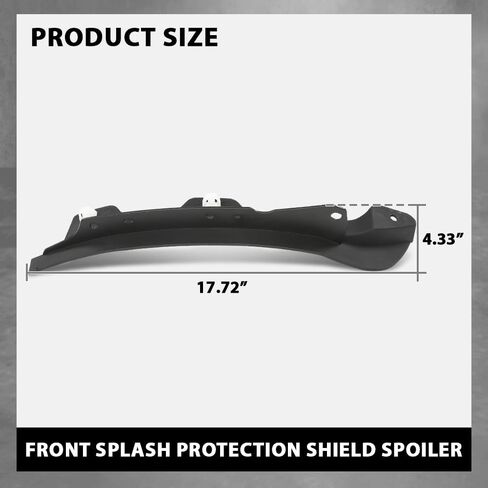G-PLUS 2PCS Front Splash Protection Shield Spoiler, Compatible with Audi A4 B8 S4 Quattro 2008-2015, 8K0853888A, 8K0853887A in Saudi Arabia