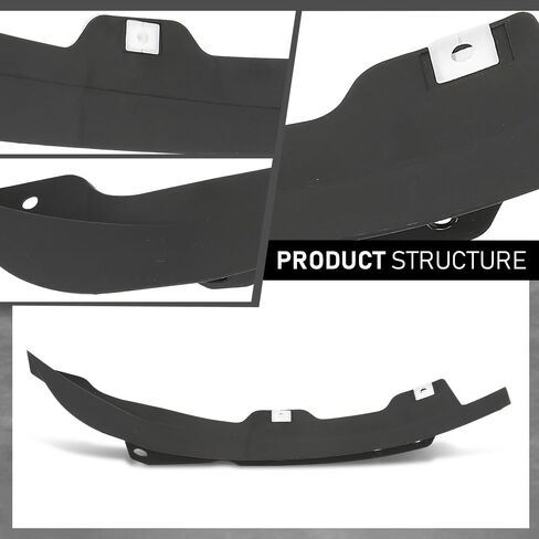 G-PLUS 2PCS Front Splash Protection Shield Spoiler, Compatible with Audi A4 B8 S4 Quattro 2008-2015, 8K0853888A, 8K0853887A in Saudi Arabia