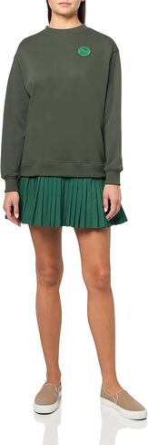 Lacoste Women's Blended Fabric Pleated Sweatshirt Dress in Saudi Arabia