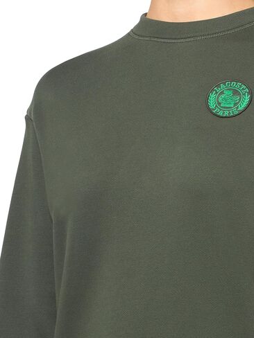 Lacoste Women's Blended Fabric Pleated Sweatshirt Dress in Saudi Arabia