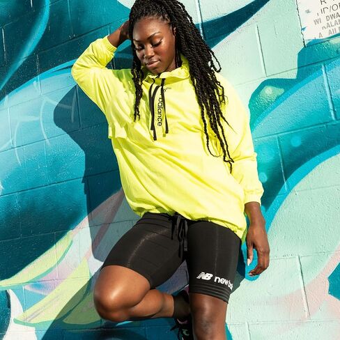 سترة نسائية من New Balance Sport Style Optiks Windbreaker - اللون: Lemon Slush - الحجم: M in Saudi Arabia