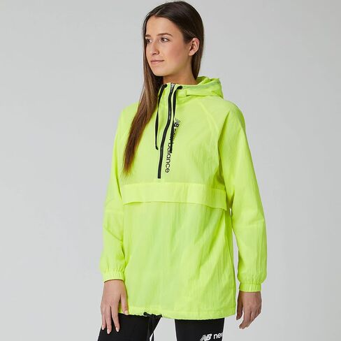 سترة نسائية من New Balance Sport Style Optiks Windbreaker - اللون: Lemon Slush - الحجم: M in Saudi Arabia