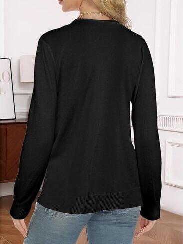 Women's Long Sleeve Knit Cardigan – Button-Up Sweater for Fall & Winter in Saudi Arabia