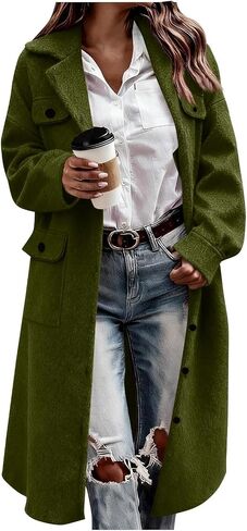 Long Cardigan Sweaters For Women Button Open Front Coatigan Jacket Long Sleeve Oversized Coat in Saudi Arabia