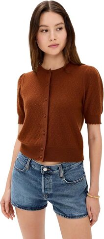 FRAME المرأة الكشمير Pointelle Cardi in Kuwait