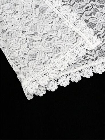 GORGLITTER Women's Floral Lace Short Sleeve Cropped Cardigan for Dress Crochet Open Front Bolero Shrugs Cardigan Blazer in Saudi Arabia