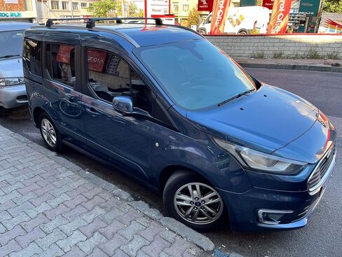 قضبان متقاطعة لحامل السقف لسيارة Ford Transit Connect/Tourneo Connect (2014‑2023) - فتحة T من الألومنيوم، قابلة للقفل، سعة 330 رطل - تناسب عربة XLT والتيتانيوم، وقضبان متدفقة/مدمجة، LWB وSWB (أسود) in Kuwait