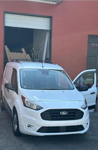 قضبان متقاطعة لحامل السقف لسيارة Ford Transit Connect/Tourneo Connect (2014‑2023) - فتحة T من الألومنيوم، قابلة للقفل، سعة 330 رطل - تناسب عربة XLT والتيتانيوم، وقضبان متدفقة/مدمجة، LWB وSWB (أسود) in Kuwait