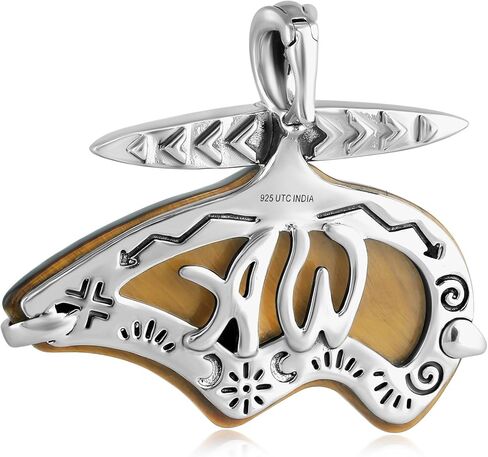 مُحسّن قلادة الدب الروحي من الأحجار الكريمة المتعددة من مجوهرات أمريكان ويست - اختيار اللون in Kuwait