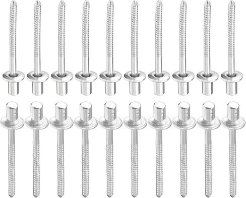 3.2mm x 10mm (DxL) Blind Rivets - 50Pack - Good for Machinery Joining - 304 Stainless Steel Dome Closed End Rivet in Saudi Arabia