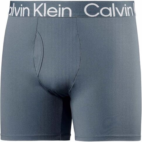 Calvin Klein Mens 3 Pack Micro Rib Boxer Brief (as1, alpha, x_l, regular, regular, Shoreline/Light Blue/Grey) in Saudi Arabia