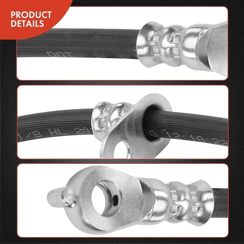 A-Premium Front Driver Brake Hydraulic Hose Compatible with Select Toyota and Lexus Models - Camry 2012-2017, Avalon 2013-2018, ES350/ES300h 2013-2018 - Replace# 9094702G62, 90947A2031 in Saudi Arabia