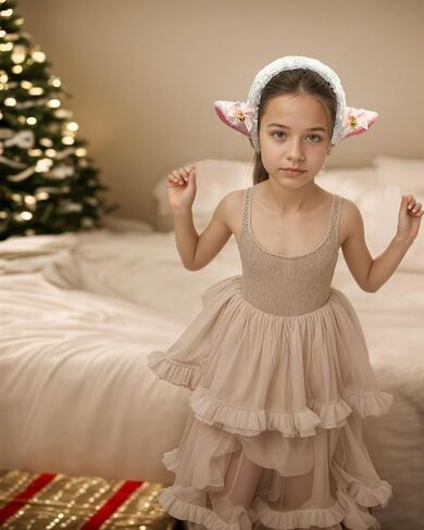 Lamb Headband - Realistic Animal Ears for Halloween Costume, Cosplay, Party Accessory in Saudi Arabia