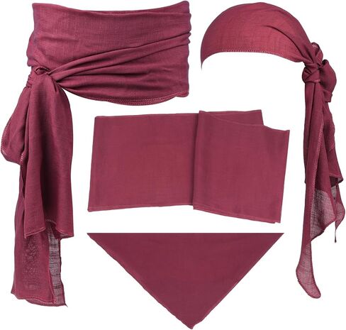 Halloween Pirate Costume Accessories Medieval Costume Bandana Pirate Sash for Women Men Renaissance Cosplay in Saudi Arabia