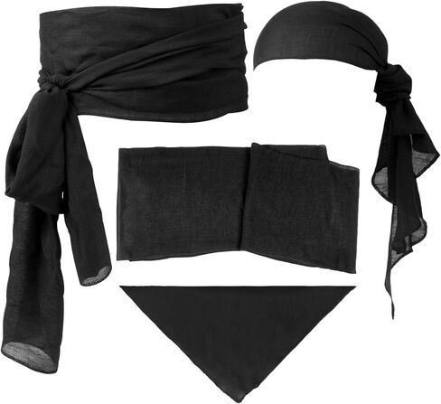 Halloween Pirate Costume Accessories Medieval Costume Bandana Pirate Sash for Women Men Renaissance Cosplay in Saudi Arabia