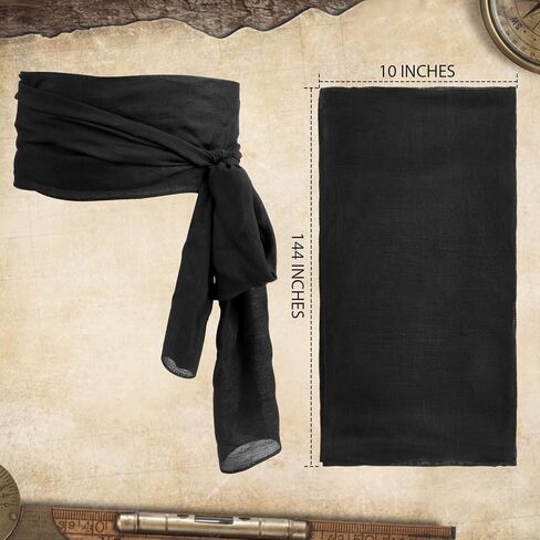 Halloween Pirate Costume Accessories Medieval Costume Bandana Pirate Sash for Women Men Renaissance Cosplay in Saudi Arabia
