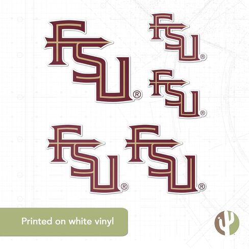 Desert Cactus Florida State University Stickers Seminoles FSU Vinyl Decals Laptop Water Bottle Car Scrapbook T3 (Type 3-2) in Saudi Arabia