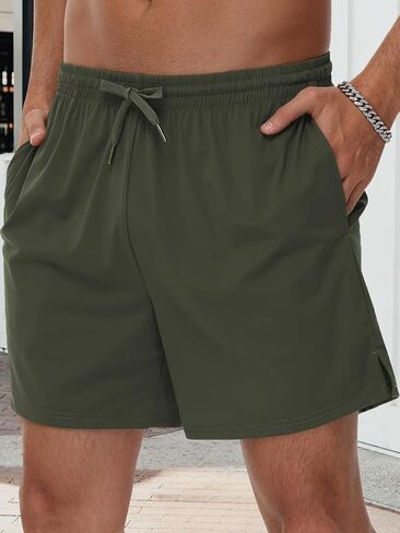 Men's Athletic Running Shorts 5 Inch Workout Shorts in Saudi Arabia