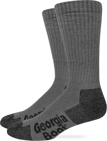 Georgia Boot Mens Ultra Dri Midweight Seamless Toe Crew Socks 2 Pair Pack in Saudi Arabia