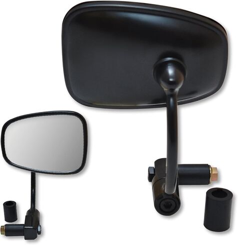 Ken Sean 920033 Matte Black 7/8" Universal Round Bar End Mirror in Kuwait