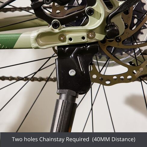 N+1 Adjustable Kickstand- Alloy Rear Bike Kick stand, compatible with 26"-29" bikes bikes threaded holes with 40mm hole spacing distance (KF58) in Saudi Arabia