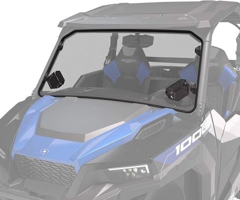 Polaris Off Road Lock & Ride Full Vented Windshield - Hard Coat Poly in Saudi Arabia
