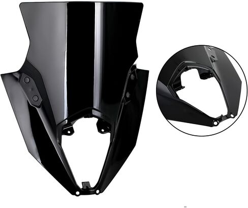 Areyourshop 650 ER6F واقي الزجاج الأمامي منحرف الرياح هدية بديلة مناسبة لـ Kawasaki Ninja 650 ER6F 2020 2021 2022 2023 2024 2025 in Kuwait