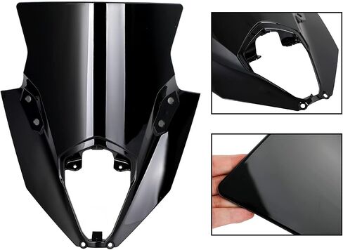 Areyourshop 650 ER6F واقي الزجاج الأمامي منحرف الرياح هدية بديلة مناسبة لـ Kawasaki Ninja 650 ER6F 2020 2021 2022 2023 2024 2025 in Kuwait