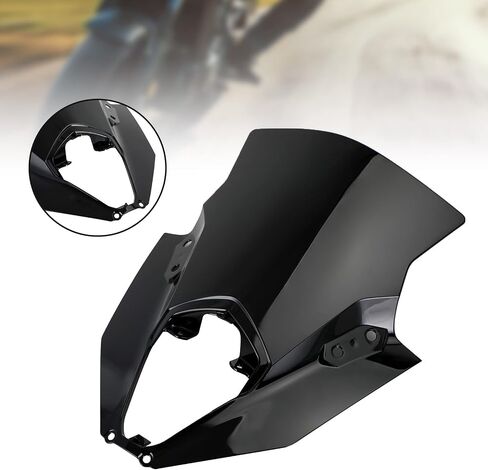 Areyourshop 650 ER6F واقي الزجاج الأمامي منحرف الرياح هدية بديلة مناسبة لـ Kawasaki Ninja 650 ER6F 2020 2021 2022 2023 2024 2025 in Kuwait