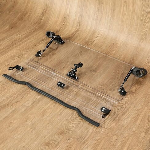 KUAFU 2-IN-1 Adjustable Flip Windshield Compatible with 2014-2018 Polaris RZR XP 1000 / XP 4 1000 Front Full Windscreen Heavy Duty Clear in Saudi Arabia