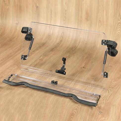 KUAFU 2-IN-1 Adjustable Flip Windshield Compatible with 2014-2018 Polaris RZR XP 1000 / XP 4 1000 Front Full Windscreen Heavy Duty Clear in Saudi Arabia