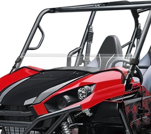 Front Half Windshield Fit for Kawasaki Teryx Teryx4, Hard-coated Poly Clear Half Windscreen for Teryx 800 / Teryx4 800 2016-2025 Accessories, Scratch Shock Resistant Dustproof in Kuwait