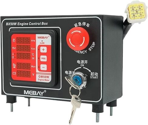BX50W Diesel Water Pump Engine Digital Meter Generator Controller Box GM50W Multi Functional Digital Meter Generator Parts(BX50W) in Saudi Arabia